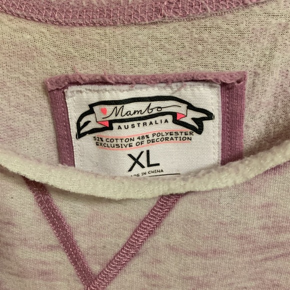 Mambo Australia Burnout Sweatshirt — Light Purple — Size XL - Picture 3 of 7